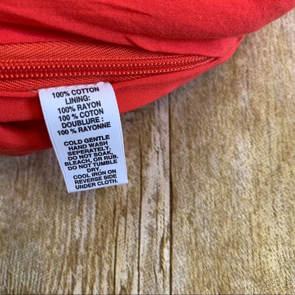 Red by Saks Fifth Avenue tangerine Romper Sz S/P - Picture 7 of 7